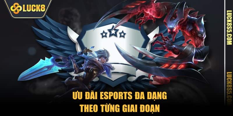 Ưu đãi eSports đa dạng theo từng giai đoạn
